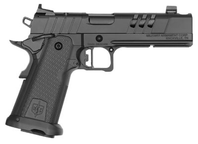 MAC 12500016 9 DS-D Comp 9mm Luger 17+1 5″ Black QPQ Ported Bull Barrel, QPQ Tenifer Cerakote Ported/Optic Cut/Serrated Steel Slide, QPQ Tenifer Cerakote Steel Frame w/Accessory Rail & Beavertail