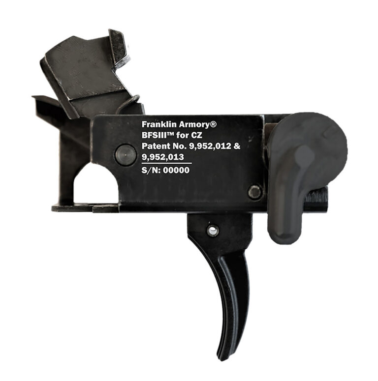Franklin Armory 0650000BLK BFSIII Black Curved Fits CZ Scorpion Style Ambidextrous