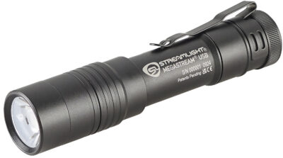 THE MEGASTREAM USB RECHARGEABLE EDC FLASHLIGHT THE MEGASTREAM USB RECHARGEABLE EDC FLASHLIGHT BLACK