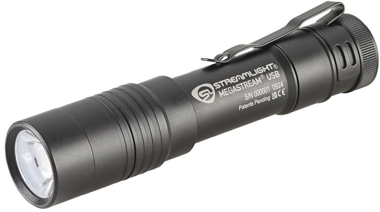 THE MEGASTREAM USB RECHARGEABLE EDC FLASHLIGHT THE MEGASTREAM USB RECHARGEABLE EDC FLASHLIGHT BLACK