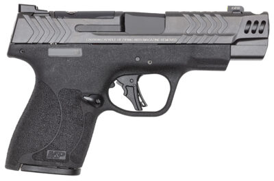 SMITH&WESSON PERFORMANCE CENTER M&P 9 SHIELD PLUS CARRY COMP 9MM LUGER 4IN 10RD SF OPTIC READY THUMB SAFETY BLACK/GREY 14410
