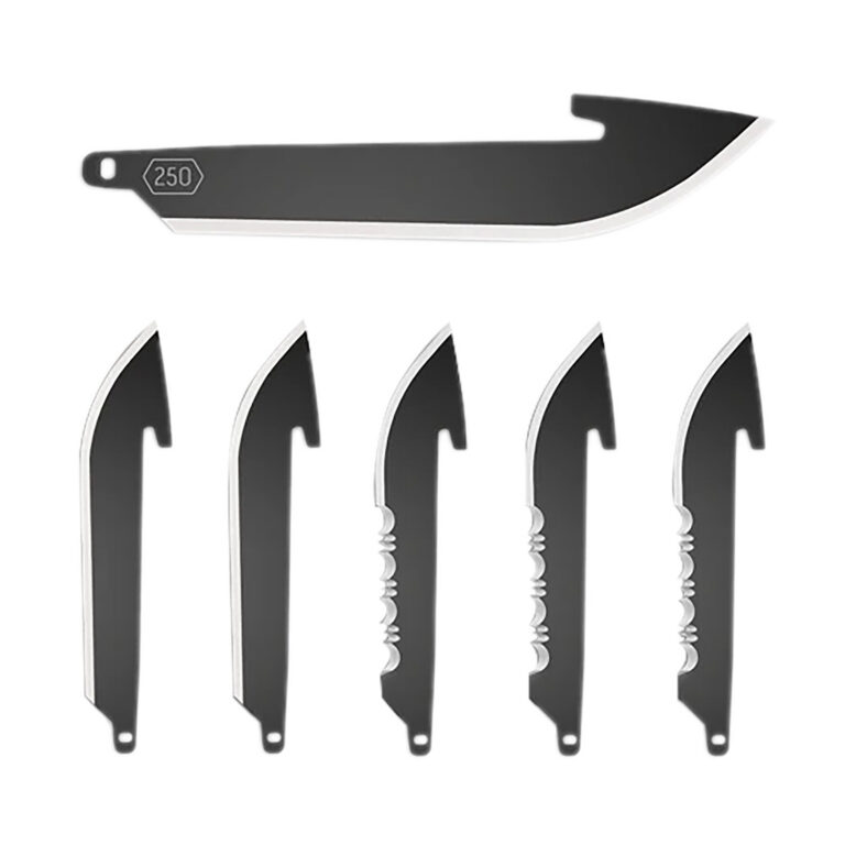 Outdoor Edge RRC25K6C 2.50" Drop Point Plain/Serrated Black Oxide 420J2 SS Blade 6 Blades