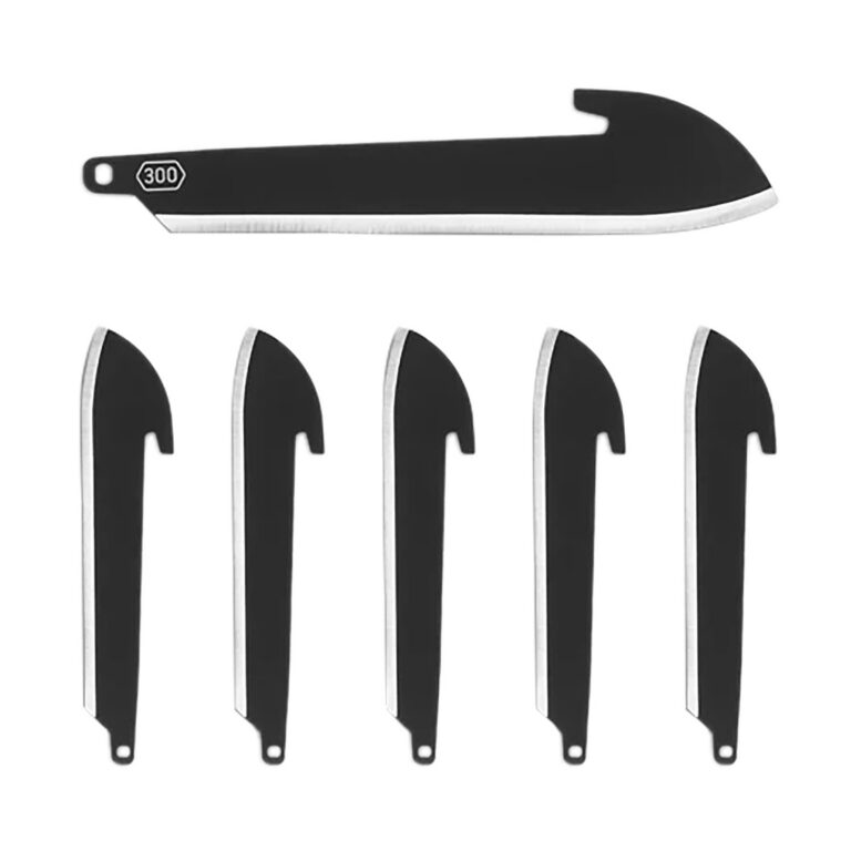 Outdoor Edge RRSF30K6C 3" Sheepsfoot Plain Black Oxide 420J2 SS Blade 6 Blades