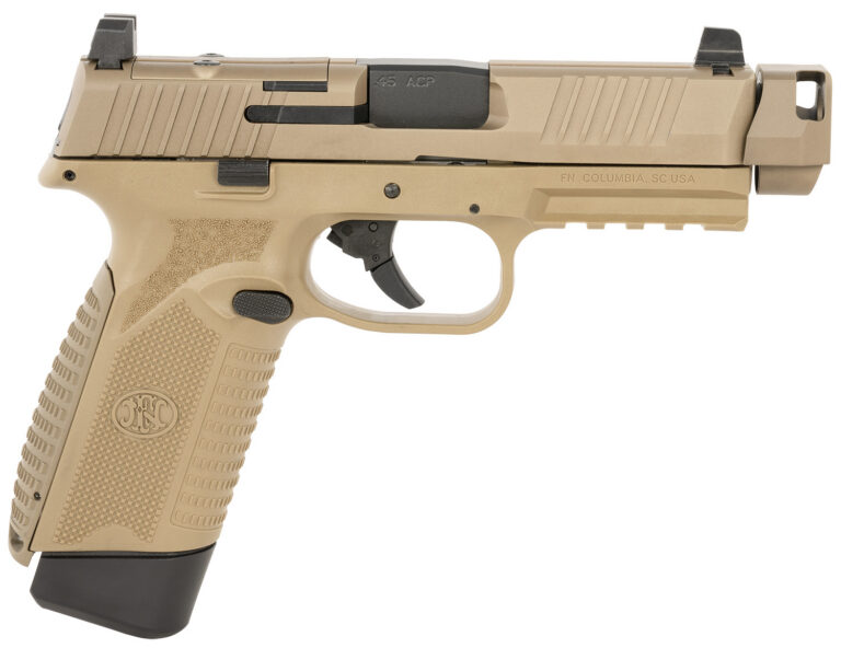 FN 545 MRD COMP 45ACP PISTOL FDE 2-15RD MAGAZINES