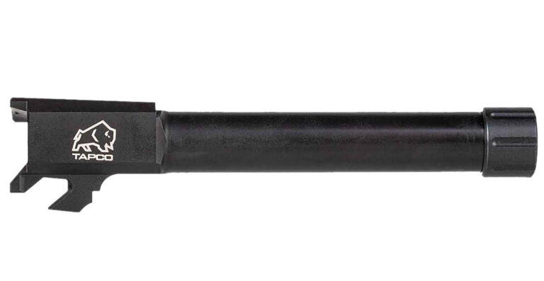 Tapco TAP22027 Springfield 9mm Luger Threaded Black Melonite Stainless Steel, Fits Springfield Hellcat Pro