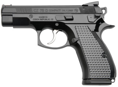 Cz Custom Shop 91048 CZ 75 D PCR Compact Frame 9mm Luger 15+1 3.90″ Steel Barrel Black, Serrated Black Slide, Polycoat Aluminum Frame w/Beavertail, Black Checkered Aluminum Grip