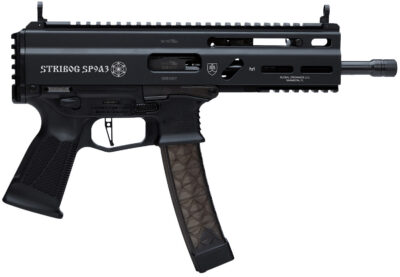Grand Power 8588005808538 SP9A3 Stribog 9mm Luger 30+1 8″ Black Threaded Barrel, M-LOK Handguard, Black Aluminum Picatinny Rail Receiver, Rear Picatinny Rail, Black Polymer Grips