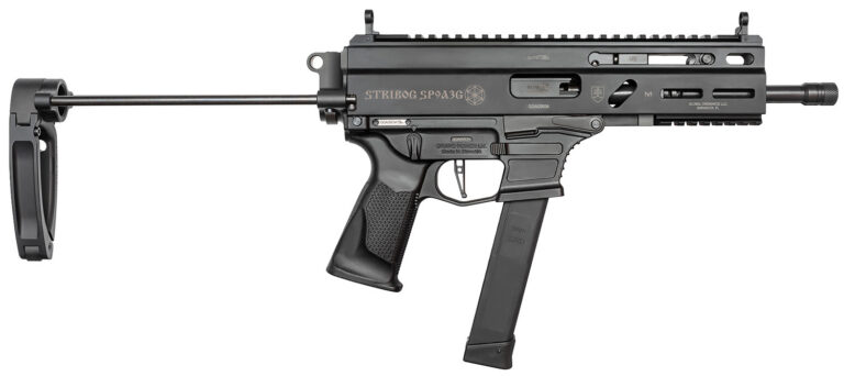 Grand Power 810091152867 Stribog SP9A3G 9mm Luger 8" Black PDW Tailhook Brace