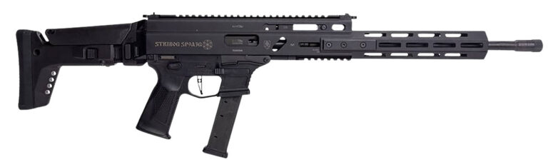 Grand Power 810091156094 Stribog SP9A3G 9mm Luger 16" Black Barrel, Black Receiver, Polymer Stock & Grip