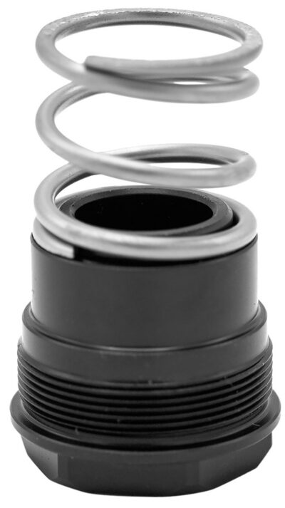 Huxwrx 1836  3-Lug Adapter 9mm Fits 1/2″x28 Steel Black Nitride