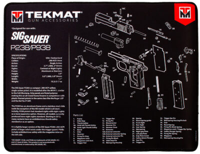 BECK TEK, LLC (TEKMAT) TEKR20SIGP238 Sig Sauer P238 Ultra Premium Handgun cleani