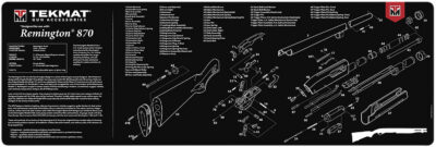 TekMat TEKR36REM870 Remington 870 Cleaning Mat Black/White Rubber 12″x36″ Remington 870 Parts Diagram