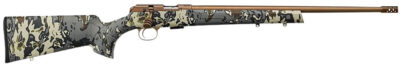 CZ-USA 02322 CZ 457 American Hunter 22 LR 5+1 20″ Bronze Cerakote Steel Barrel, Bronze Cerakote Drilled & Tapped Steel Receiver, Veil Camo Fixed Synthetic Stock