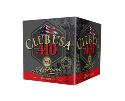 Nobel/Eurosports LLC ANS4129  Club USA 410Gauge 2.50″ 1/2oz 9Shot 25 Per Box/10 Case
