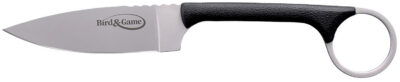 Cold Steel CS20A Bird & Game  3.50″ Fixed Drop Point Plain AUS-8A SS Blade, 3.75″ Black Textured Polymer Handle