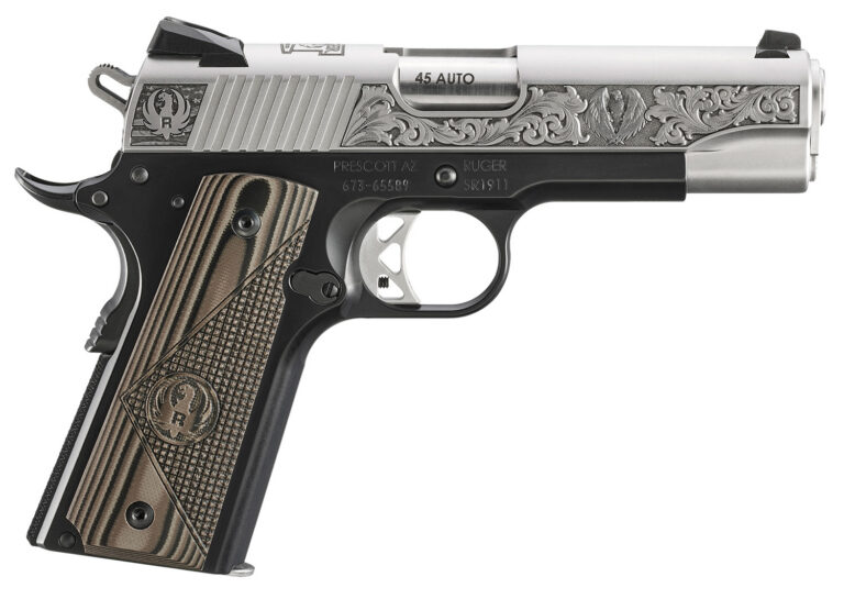 RUGER SR1911 COMMANDER PRESCOTT AZ EDITION 45ACP PISTOL 4.25" STS ENGRAVED 1-7RD MAG
