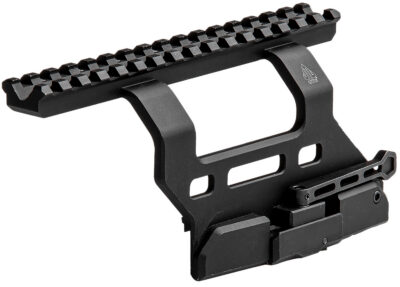 Leapers MTUAK01 Quick-Detachable AK Side Mount  Matte Black Anodized Aluminum 6.69″ Long