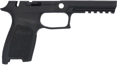 GRIP MODULE W/MANUAL SAFETY FOR SIG SAUER® P320 FULL SIZE GRIP MODULE P320-FS W/MANUAL SAFETY 9/40/357 BLACK