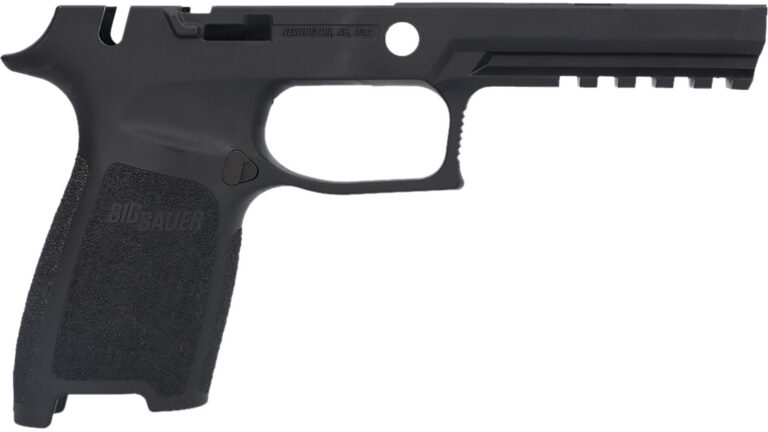 GRIP MODULE W/MANUAL SAFETY FOR SIG SAUER® P320 FULL SIZE GRIP MODULE P320-FS W/MANUAL SAFETY 9/40/357 BLACK