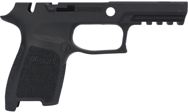 GRIP MODULE W/MANUAL SAFETY FOR SIG SAUER® P320 COMPACT GRIP MODULE P320-COMPACT W/MANUAL SAFETY 9/40/357 BLACK