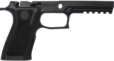GRIP MODULE W/MANUAL SAFETY ~SIG SAUER® P320-X SERIES FULL SIZE GRIP MODULE P320-X SERIES FS W/MANUAL SAFETY 9/40/357 BLACK