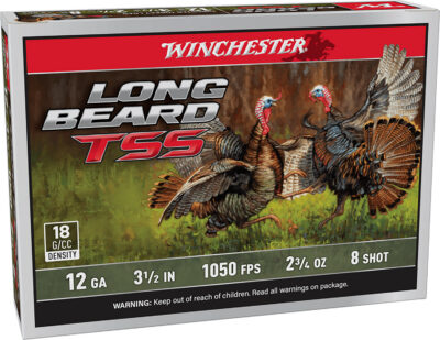 Winchester Ammo LBTSS12L8 Long Beard TSS  12Gauge 3.50″ 2 3/4oz Tungsten 8Shot 5 Per Box/10 Case