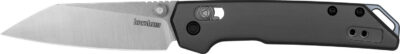 Kershaw 2051R Iridium Mini 3″ Folding Reverse Tanto Plain Stonewashed D2 Steel Blade, Gray Anodized Aluminum Handle
