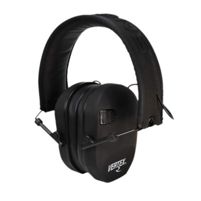 VERTEX ELECTRONIC LOW-PROFILE EARMUFF VERTEX LOW-PROFILE ELECTRONIC EARMUFF, BLACK