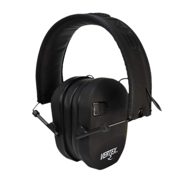 VERTEX ELECTRONIC LOW-PROFILE EARMUFF VERTEX LOW-PROFILE ELECTRONIC EARMUFF, BLACK