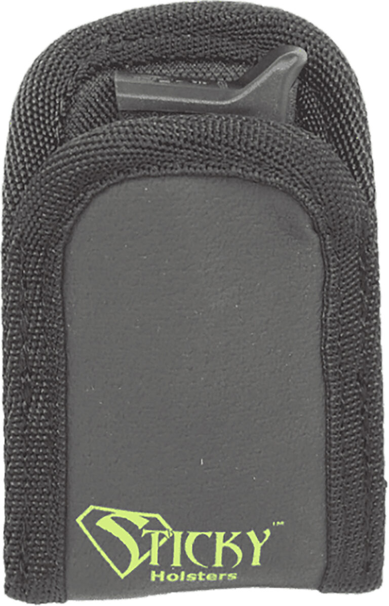 Sticky Holsters MMS Mini Mag Sleeve Single Black w/Green Logo Latex Free Synthet