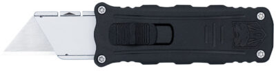 CobraTec Knives CTOTFUKSBBLK Utility  OTF Aluminum Blade, 3.38″ Black Anodized Aluminum Handle