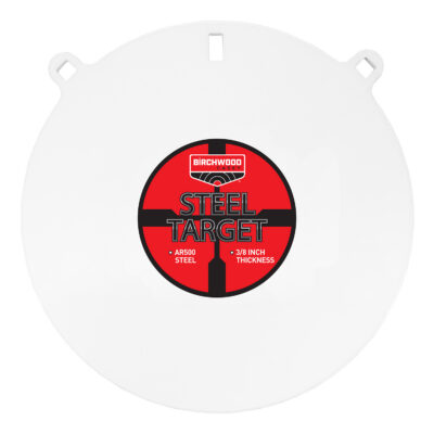 Birchwood Casey BC-RND15-38 Centerfire Target 3/8″ AR500 Steel “15 Round Gong