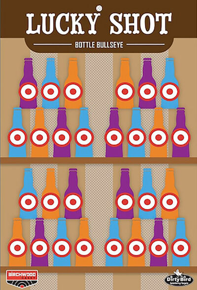 DIRTY BIRD LUCKY SHOT BOTTLES 12 X 18” TARGET DIRTY BIRD LUCKY SHOT BOTTLES 12 X 18” TARGET 6 PACK