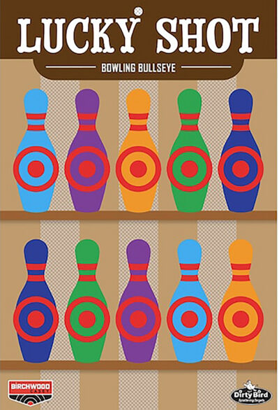 DIRTY BIRD LUCKY SHOT BOWLING PINS 12 X 18” TARGETS DIRTY BIRD LUCKY SHOT BOWLING PINS 12 X 18” TARGETS 6 PACK