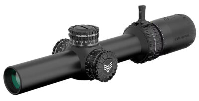 ARROWHEAD 1-6X24MM SFP ILLUMINATED RIFLE SCOPE ARROWHEAD LPVO 1-6X24MM SFP ILL GUERRILLA DOT MOA-RED BLACK