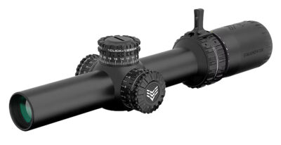 ARROWHEAD 1-10X24 SFP ILLUMINATED RIFLE SCOPE ARROWHEAD LPVO 1-10X24MM SFP ILL GUERRILLA DOT MIL-GREEN BLK