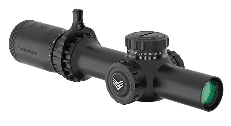 TOMAHAWK II LPVO 1-6X24MM SFP ILLUMINATED RIFLE SCOPE TOMAHAWK II LPVO 1-6X24MM SFP ILLUMINATED RED BDC BLACK