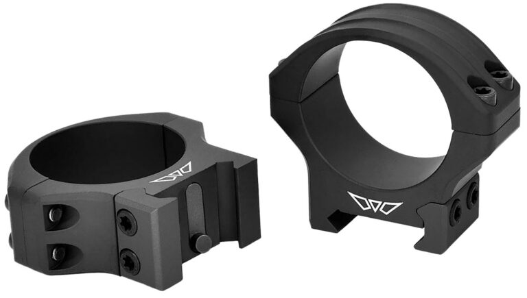 Warne 8550M HyperLite Black Aluminum 1" Tube Medium Maxima/Weaver/Picatinny