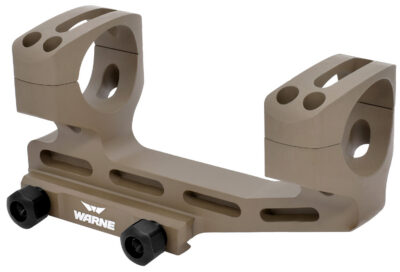 Warne LRSKEL1DE Skeletonized Scope Mount/Ring Combo Extended Dark Earth Aluminum 1″ Tube MSR 20 MOA
