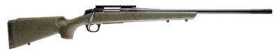 CVA CR3989G Cascade XT 6.5 PRC 2+1 24″ Graphite Black Cerakote Fluted Threaded Barrel, Graphite Black Cerakote Picatinny Rail, Fixed OD Green w/Black Webbing Synthetic Stock, Right Hand
