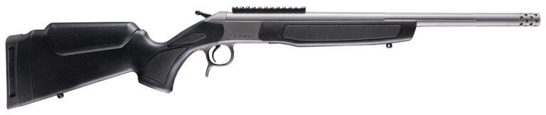 CVA CR4440S Scout Takedown 360 Buckhammer 1rd 22" Stainless Fluted Threaded Barrel, Stainless Steel Receiver w/Picatinny Rail, Adj Comb & LOP Black Synthetic Stock