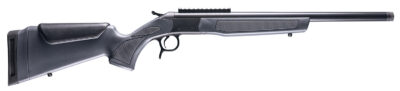 CVA CR4445 Scout  444 Marlin 1rd 22″ Blued Threaded Barrel, Blued Picatinny Rail Receiver, Stealth Gray Fixed Synthetic Stock
