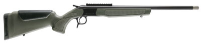 CVA CR4918 Scout Spur Compact 410 Gauge 1rd 20″ Blued Single Shot Barrel, Blued Receiver w/Picatinny Rail, OD Green & Black Synthetic Stock