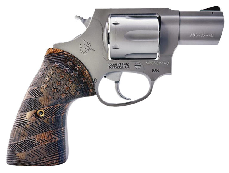 TAURUS 856 .38SPL 2IN BARREL 6RD STAINLESS STEEL WOOD GRIP USF2 2-85629-US2
