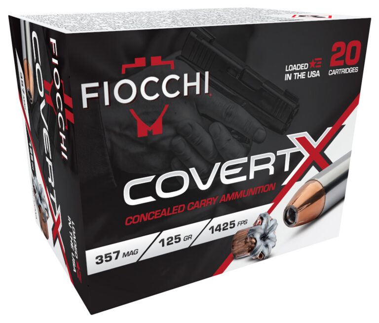 COVERTX 357 MAGNUM JACKETED HOLLOW POINT HANDGUN AMMO COVERTX 357 MAGNUM 125GR JACKETED HOLLOW POINT 20/BOX