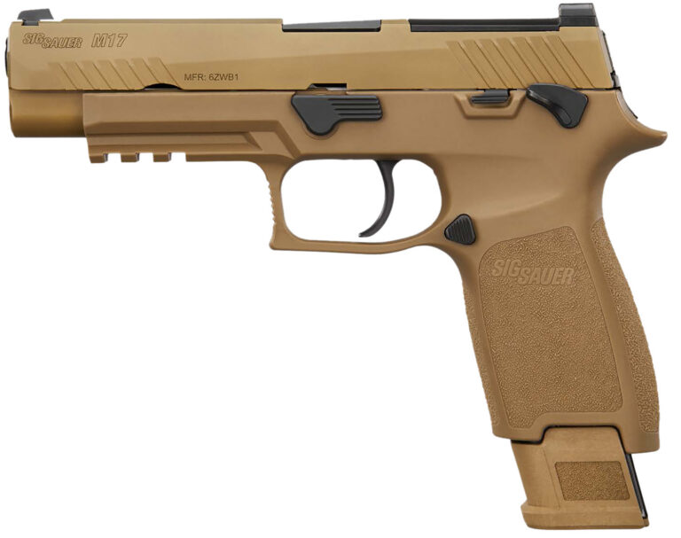M17 9MM LUGER SEMI-AUTO HANDGUN M17 9MM LUGER 4.7'' BBL (1)17RD & (2)21RD COYOTE TAN