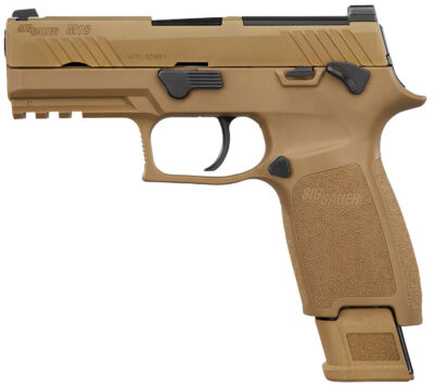 M18 9MM LUGER SEMI-AUTO HANDGUN M18 9MM LUGER 3.9” BBL (3)10RD COYOTE TAN