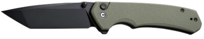 Civivi Knives C19059C-2 Brazen  3.46″ Folding Plain Black D2 Steel Blade, OD Green Textured G10 Handle