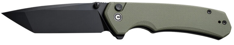 Civivi Knives C19059C-2 Brazen 3.46" Folding Plain Black D2 Steel Blade, OD Green Textured G10 Handle