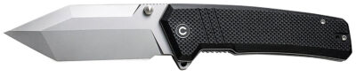 Civivi Knives C23024-1 Bhaltair  3.98″ Folding Tanto Plain Stonewashed 14C28N Steel Blade, Black Textured G10 Handle
